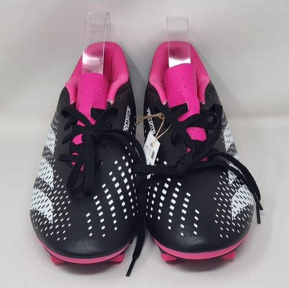 Adidas Unisex Accuracy.4 FxG GW4604 Soccer Cleats Black/Pink Men 11 Wmns 13 New - Picture 5 of 11